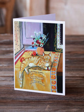 Load image into Gallery viewer, Cat Greeting Cards -  Blank Note Cards – 8-Pack of Artist-Designed Cards with Envelopes