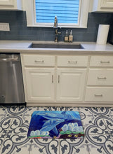 Load image into Gallery viewer, Dolphin under the sea Machine Washable Memory Foam Mat 7080RUG