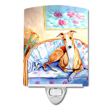 Load image into Gallery viewer, Whippet Waiting on you Ceramic Night Light 7081CNL