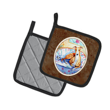 Load image into Gallery viewer, Whippet Waiting on you Pot Holders - Set of 2 Decorative Kitchen Helpers | Made in the USA 7081PTHD