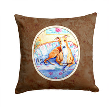 Load image into Gallery viewer, Whippet Waiting on you Throw Pillow - 14x14 Decorative Pillow – Art for Your Home &amp; Patio 7081PW1414