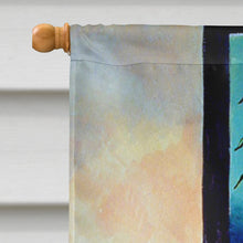 Load image into Gallery viewer, Shih Tzu Tan and Silver Flag Canvas House Size