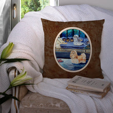 Load image into Gallery viewer, Shih Tzu Double Trouble Throw Pillow - 14x14 Decorative Pillow – Art for Your Home &amp; Patio 7082PW1414