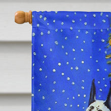 Load image into Gallery viewer, Harlequin Great Dane with Santa Claus Flag Canvas House Size