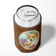 Load image into Gallery viewer, Corgi Momma loves Roses Can or Bottle Hugger 7084CC