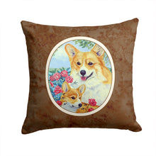 Load image into Gallery viewer, Corgi Momma loves Roses Throw Pillow - 14x14 Decorative Pillow – Art for Your Home &amp; Patio 7084PW1414