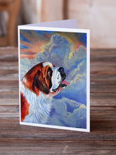 Load image into Gallery viewer, Saint Bernard Loyalty  Greeting Cards -  Blank Note Cards – 8-Pack of Artist-Designed Cards with Envelopes
