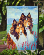 Load image into Gallery viewer, Two Sable Shelties Garden Flag – Decorative Outdoor Yard Flag
