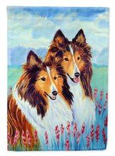 Load image into Gallery viewer, Two Sable Shelties Garden Flag – Decorative Outdoor Yard Flag