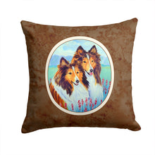 Load image into Gallery viewer, Sable Shelties Double Trouble Throw Pillow - 14x14 Decorative Pillow – Art for Your Home &amp; Patio 7086PW1414