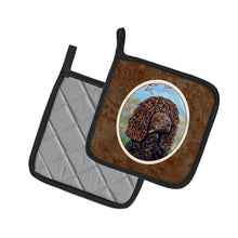 Load image into Gallery viewer, Irish Water Spaniel Pot Holders - Set of 2 Decorative Kitchen Helpers | Made in the USA 7089PTHD