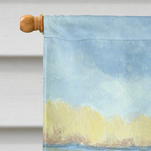 Load image into Gallery viewer, Chocolate Labrador Puppy Flag Canvas House Size