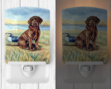 Load image into Gallery viewer, Chocolate Labrador Puppy  Ceramic Night Light 7090CNL
