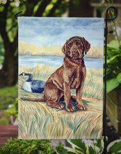 Load image into Gallery viewer, Chocolate Labrador Puppy Garden Flag – Decorative Outdoor Yard Flag