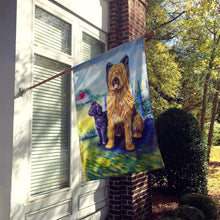 Load image into Gallery viewer, Briard Training Day for the puppy Flag Canvas House Size