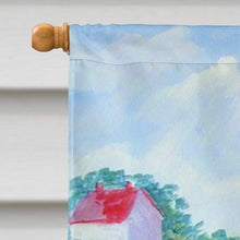 Load image into Gallery viewer, Briard Training Day for the puppy Flag Canvas House Size