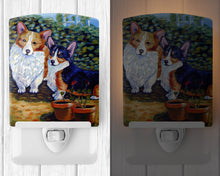 Load image into Gallery viewer, Cardigan and Pembroke Corgi Ceramic Night Light 7094CNL