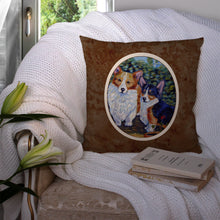 Load image into Gallery viewer, Cardigan and Pembroke Corgi Throw Pillow - 14x14 Decorative Pillow – Art for Your Home &amp; Patio 7094PW1414