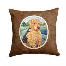 Load image into Gallery viewer, Airedale Terrier Throw Pillow - 14x14 Decorative Pillow – Art for Your Home &amp; Patio 7096PW1414