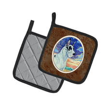 Load image into Gallery viewer, Harelquin Great Dane Pot Holders - Set of 2 Decorative Kitchen Helpers | Made in the USA 7098PTHD