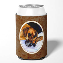 Load image into Gallery viewer, Natural Eared Fawn Great Dane Momma and Puppy Can or Bottle Hugger 7099CC