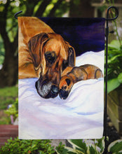 Load image into Gallery viewer, Fawn Natural Great Dane and Puppy Garden Flag – Decorative Outdoor Yard Flag