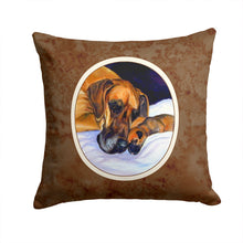 Load image into Gallery viewer, Natural Eared Fawn Great Dane Momma and Puppy Throw Pillow - 14x14 Decorative Pillow – Art for Your Home &amp; Patio 7099PW1414