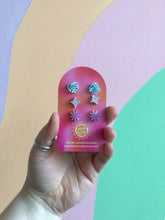 Load image into Gallery viewer, Happy Shapes Acrylic Stud Packs