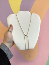 Load image into Gallery viewer, Elegant Adjustable Titanium Lariat Necklace