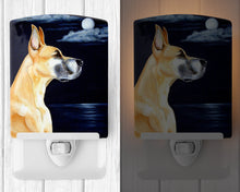 Load image into Gallery viewer, Fawn Great Dane Moonlight Stroll Ceramic Night Light 7100CNL