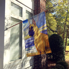 Load image into Gallery viewer, Fawn Great Dane at the beach Flag Canvas House Size