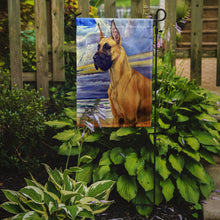 Load image into Gallery viewer, Fawn Great Dane at the beach Garden Flag – Decorative Outdoor Yard Flag