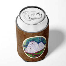 Load image into Gallery viewer, Maltese Momma and Puppy Can or Bottle Hugger 7104CC