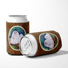 Load image into Gallery viewer, Maltese Momma and Puppy Can or Bottle Hugger 7104CC