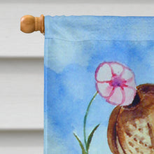 Load image into Gallery viewer, Shar Pei smell the flowers Flag Canvas House Size