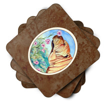 Load image into Gallery viewer, Shar Pei Smell the flowers Foam Coaster  7105FC