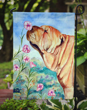 Load image into Gallery viewer, Shar Pei smell the flowers Garden Flag – Decorative Outdoor Yard Flag