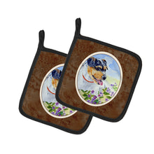Load image into Gallery viewer, Jack Russell Terrier Pot Holders - Set of 2 Decorative Kitchen Helpers | Made in the USA 7106PTHD