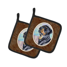 Load image into Gallery viewer, Rottweiler Pot Holders - Set of 2 Decorative Kitchen Helpers | Made in the USA 7107PTHD