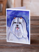 Load image into Gallery viewer, Maltese  Greeting Cards -  Blank Note Cards – 8-Pack of Artist-Designed Cards with Envelopes
