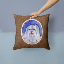 Load image into Gallery viewer, Maltese Throw Pillow - 14x14 Decorative Pillow – Art for Your Home &amp; Patio 7108PW1414