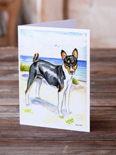 Load image into Gallery viewer, Basenji  Greeting Cards -  Blank Note Cards – 8-Pack of Artist-Designed Cards with Envelopes