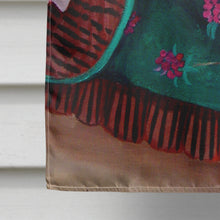 Load image into Gallery viewer, Maltese Waiting on Mom Flag Canvas House Size