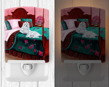 Load image into Gallery viewer, Maltese and puppy waiting on you Ceramic Night Light 7110CNL
