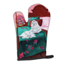 Load image into Gallery viewer, Maltese and puppy waiting on you Oven Mitt 7110OVMT