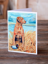 Load image into Gallery viewer, Chesapeake Bay Retriever Greeting Cards -  Blank Note Cards – 8-Pack of Artist-Designed Cards with Envelopes