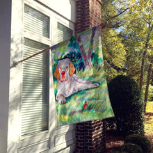 Load image into Gallery viewer, Clumber Spaniel Flag Canvas House Size
