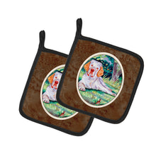 Load image into Gallery viewer, Clumber Spaniel Pot Holders - Set of 2 Decorative Kitchen Helpers | Made in the USA 7113PTHD