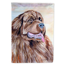 Load image into Gallery viewer, Chocolate Brown Newfie Newfoundland Flag Canvas House Size