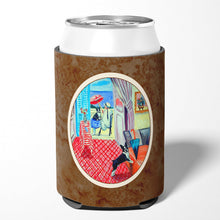 Load image into Gallery viewer, Lady with her Boston Terrier Can or Bottle Hugger 7120CC